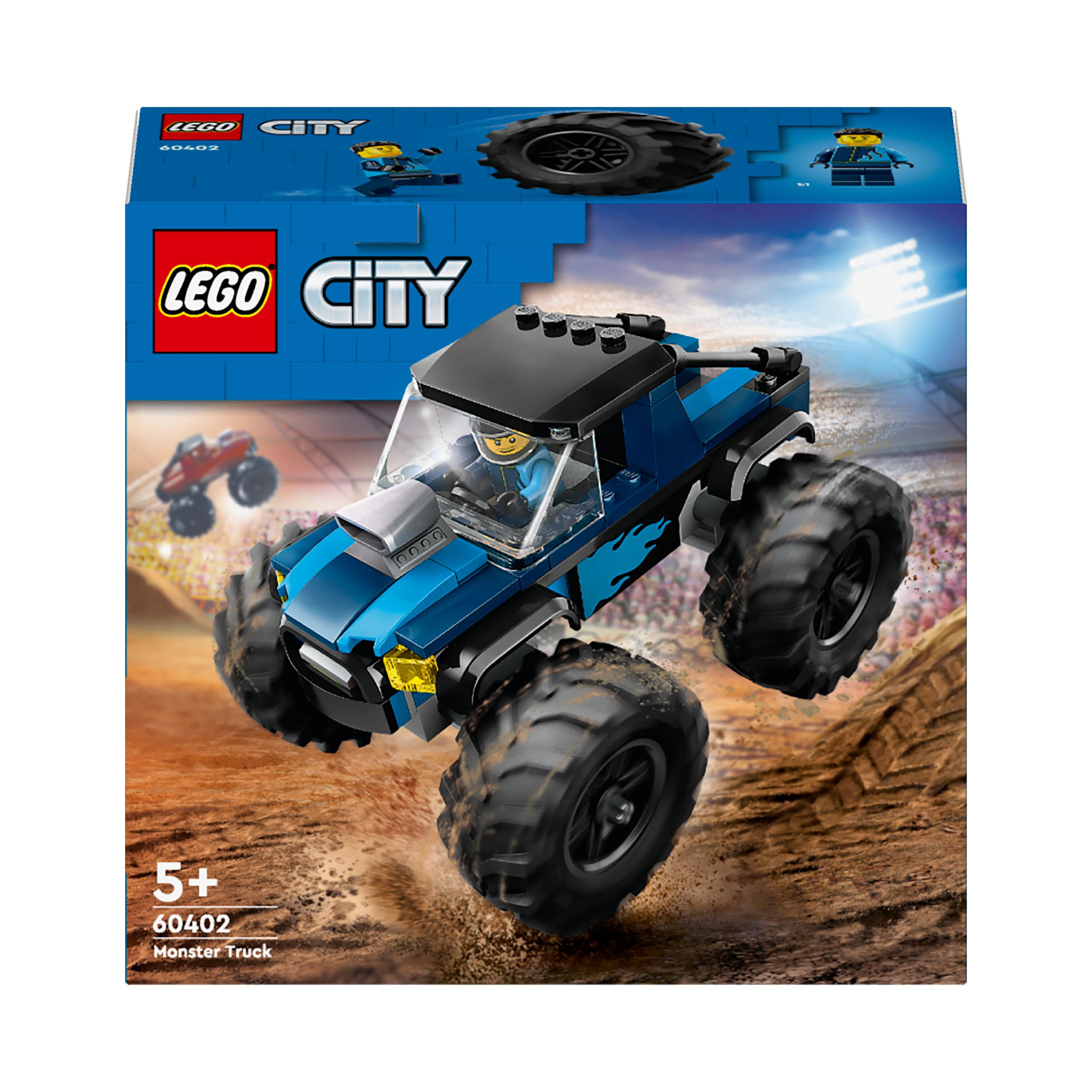 LEGO City Monster Truck Blu, Giocattolo Fuoristrada Off-Road da