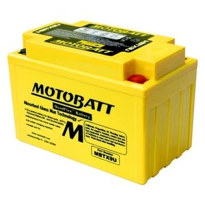 Motobatt MBTX9U batteria moto AGM 12 Volt dimensioni 151 x 87 x 110 / 110 mm