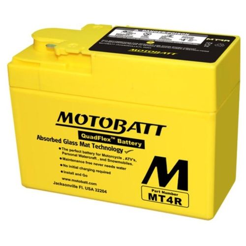 Motobatt MTR4 Batteria 12Volt AGM dimensioni 114 x 49 x 86 mm