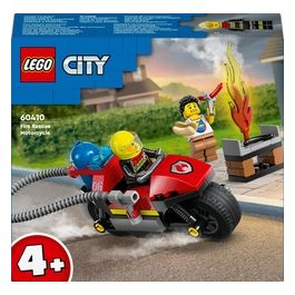 LEGO City 60410 Motocicletta dei Pompieri da Soccorso, Giochi per Bambini 4+ Anni con Moto Giocattolo, 2 Minifigure ed Estintore