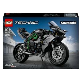 LEGO Technic 42170 Motocicletta Kawasaki Ninja H2R, Giochi per Bambini 10+, Modellino di Moto Giocattolo in Scala da Costruire