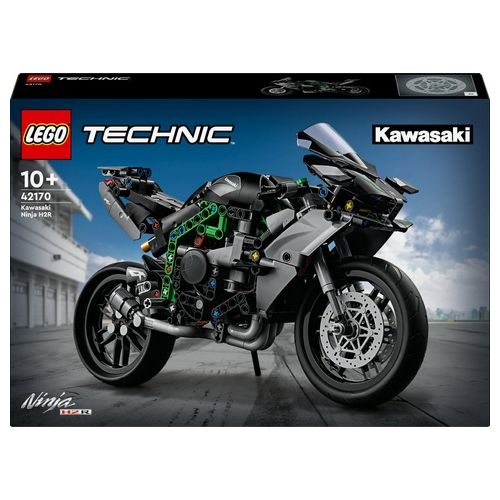 LEGO Technic 42170 Motocicletta Kawasaki Ninja H2R, Giochi per Bambini 10+, Modellino di Moto Giocattolo in Scala da Costruire