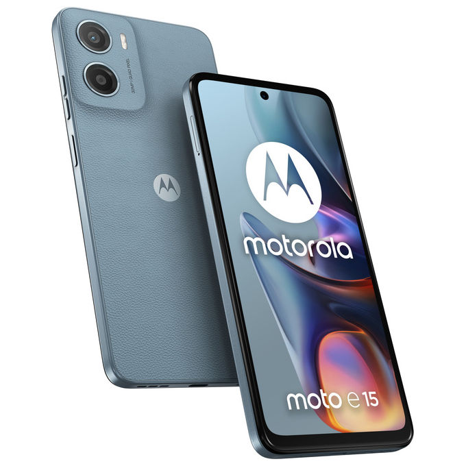 Image of Motorola moto e15 Smartphone 6.67'' 2GB 64GB Blu Android 14 Go 4G Batteria 5200mAh