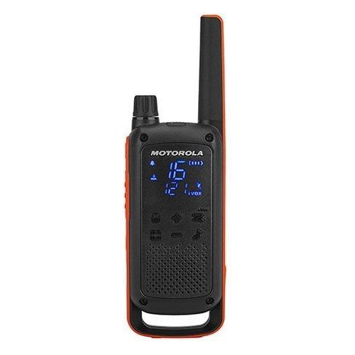 Motorola Talkabout T82 Quad Case Walkie-Talkies Ricetrasmittente 16 Canali 446 - 446.2 MHz Nero/Arancione