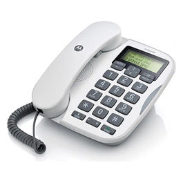 Motorola, Telefono Fisso, Con Vivavoce, Tasti Grandi, CT510, Bianco