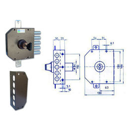 30.622 Serratura Doppia Pompa Triplice S/a Dx