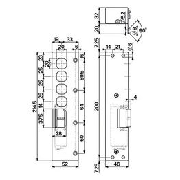 Mottura Contropiastra Incontro Elettrico Sx 94080