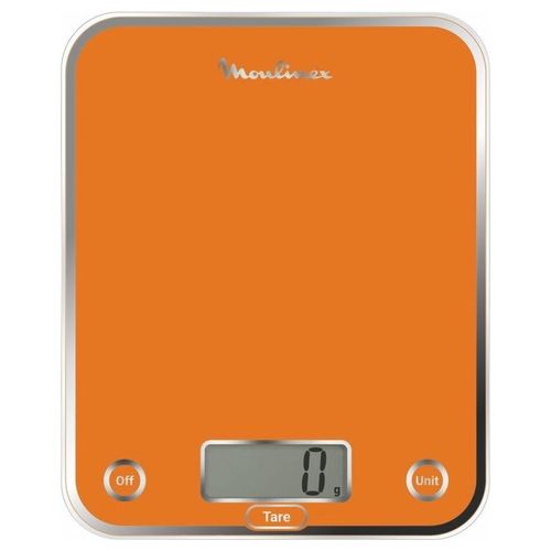 Moulinex BN5001 Optiss Arancione Bilancia da Cucina Elettronica Rettangolo