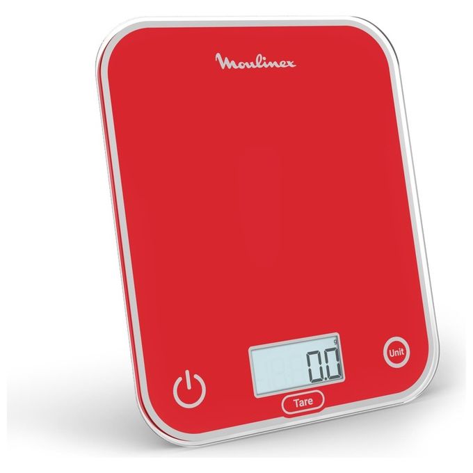 Image of Moulinex BN50U3 Bilancia da Cucina Digitale Elettronica Capacita' 5 Kg Display LCD colore Rosso