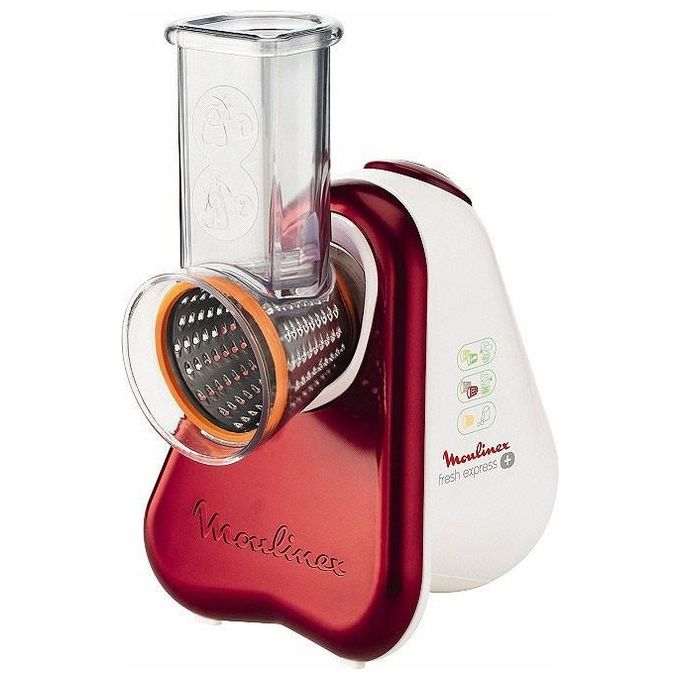 Moulinex DJ756G15 Fresh Express Plus Grattugia Elettrica 5 Funzioni 150 W colore Rosso Bianco