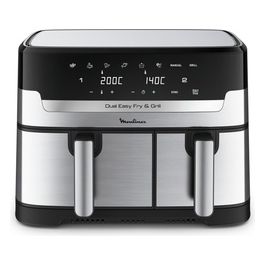 EZ905D20 Friggitrice ad aria con doppio cestello 8.3 litri 2450 W inox/nero
