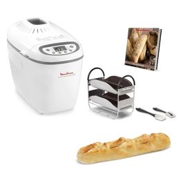 Moulinex OW6101 Home Bread Baguette Macchina del Pane 16 Programmi 1650W Bianco