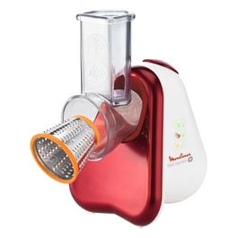 Moulinex DJ755G10 Fresh Express Plus Affettatutto Grattugia Elettrico 5 Funzioni di Taglio 200 W 1 L 1 Decibel Plastica Rosso 5 funzioni di taglio Single