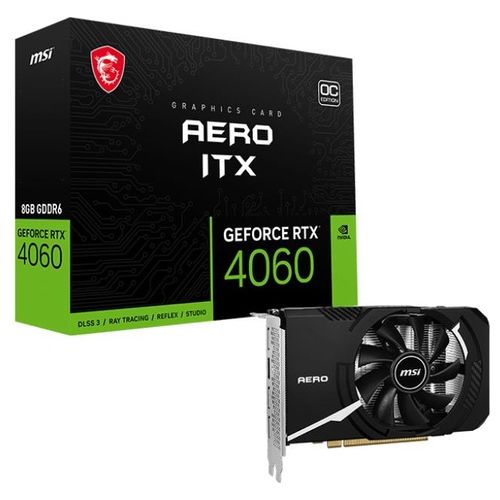 MSI AERO GeForce RTX 4060 ITX 8G OC NVIDIA 8Gb GDDR6
