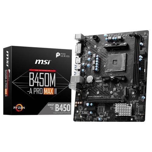 MSI B450M-A PRO MAX II Scheda Madre AMD B450 Socket AM4 micro ATX