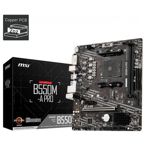 MSI B550M-A PRO Scheda Madre AMD B550 Presa AM4 Micro ATX