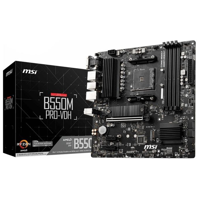 Msi  B550M PRO-VDH Presa Am4 Micro Atx Amd B550