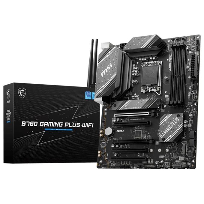 MSI B760 GAMING PLUS WIFI Scheda Madre LGA 1700 4 Ddr5 5 Pci-ex16 3 M.2 4 Sata 3 MATX
