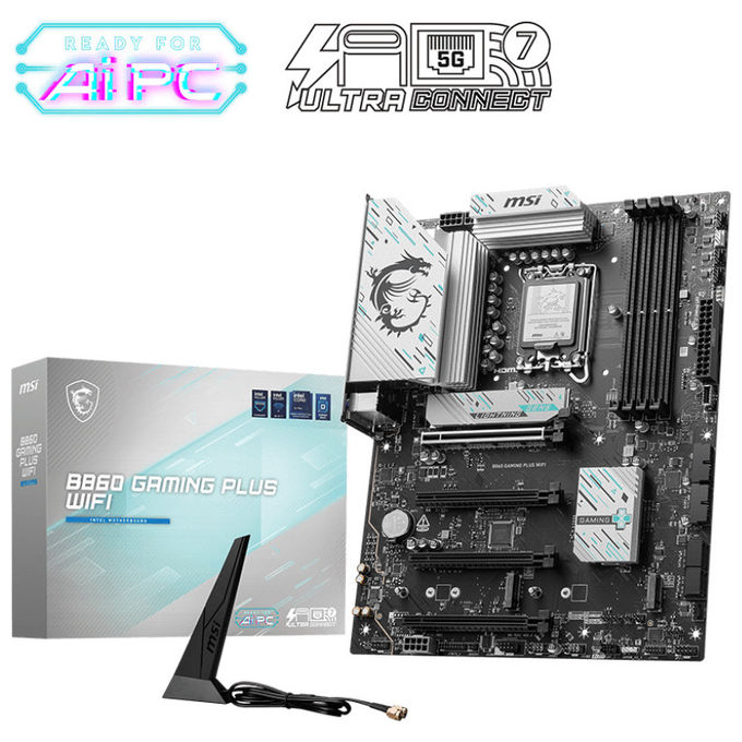 Image of MSI B860 Gaming Plus Scheda Madre ATX DDR5 LGA 1851 Wi-Fi 7 per Gaming Intel