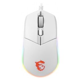 MSI CLUTCH GM11 WHITE Mouse Gaming Ambidestro USB Tipo A Ottico 5000 DPI