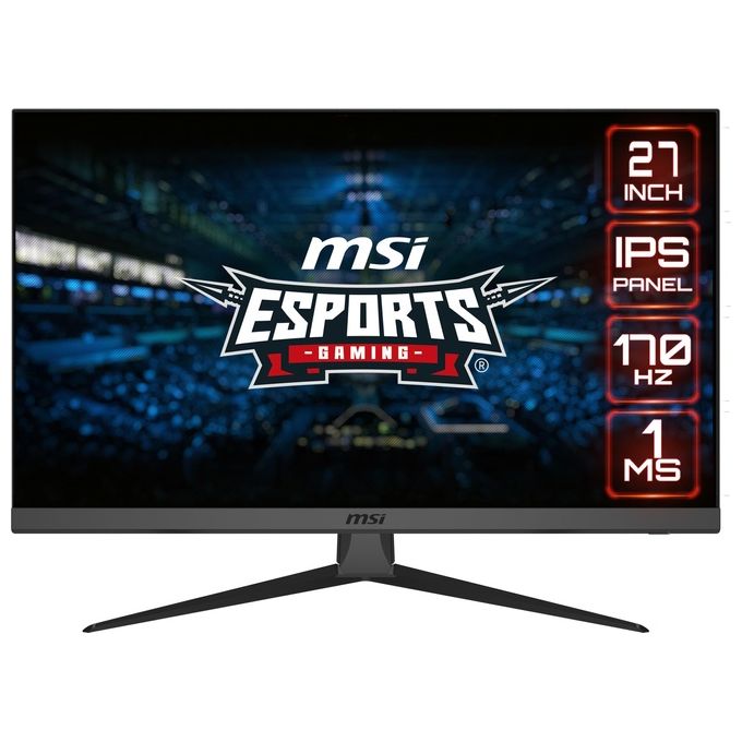 MSI G2722 Monitor Gaming Display IPS 27'' 1920x1080 Full Hd, Frequenza 170Hz, Tempo Risposta 1MS, Display Port e HDMI