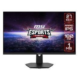 MSI G274F Monitor Gaming 27'', 180 Hz, 1ms, Rapid IPS, FHD (1920x1080), G-Sync Compatibile, Console Mode, DP 1.2a, HDMI 2.0 - Night Vision, Anti-flickr, Less Blue light