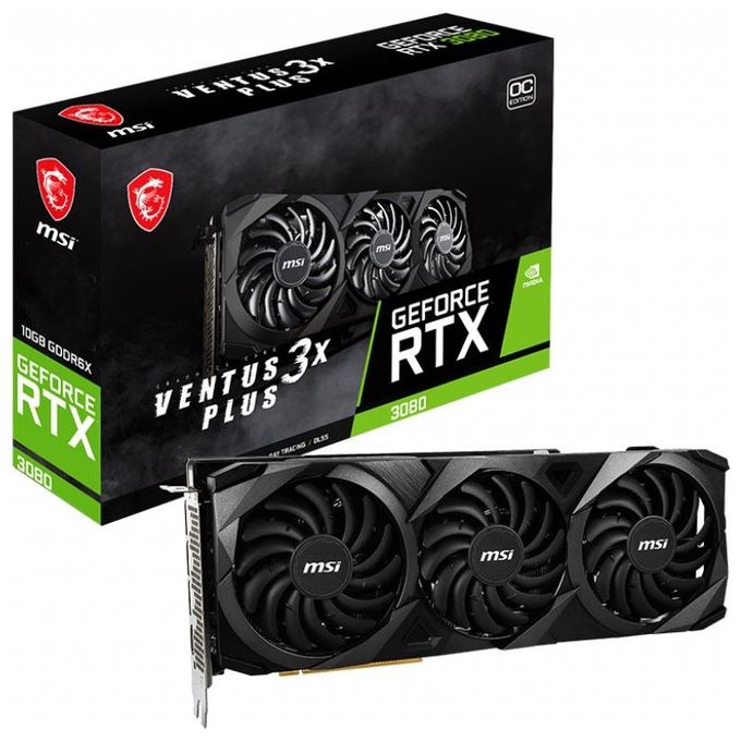 MSI GeForce RTX 3080 Ventus 3X Plus 10G OC LHR NVIDIA 10Gb GDDR6X
