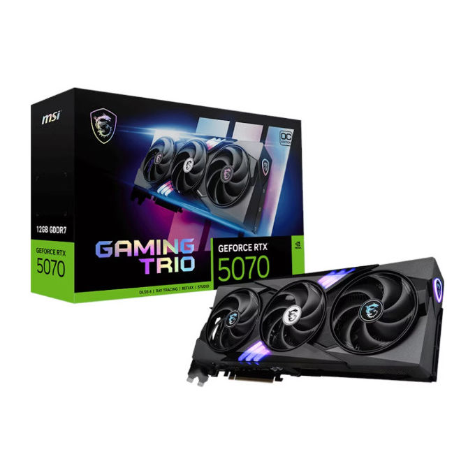 MSI GeForce RTX 5070 Gaming Trio OC Scheda Grafica 12GB GDDR7 PCIe 5.0 Nero RGB