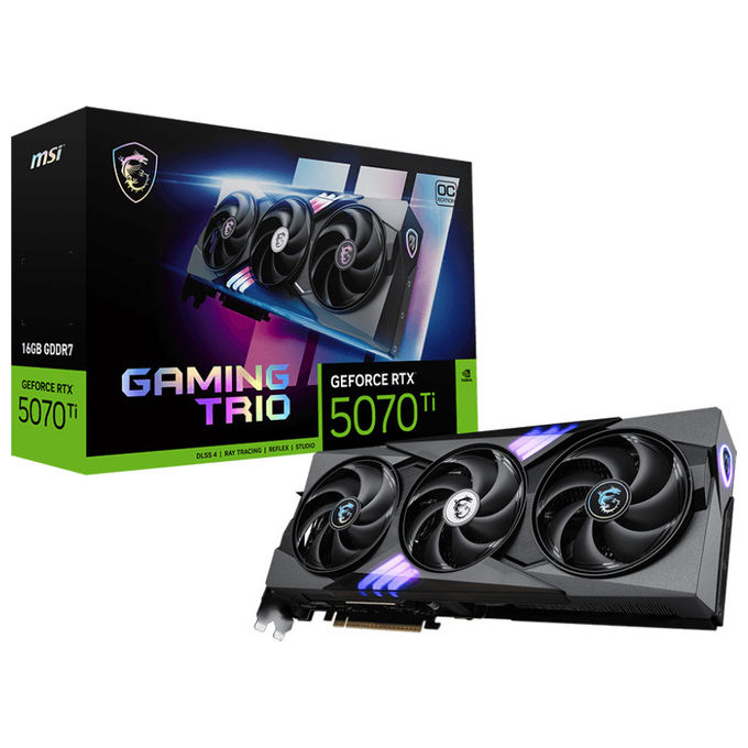 MSI GeForce RTX 5070 Ti 16GB GDDR7 Scheda Grafica NVIDIA Overclocked Gaming PC