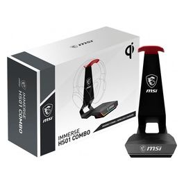 Msi IMMERSE HS01 COMBO Combo Gaming Headset Stand With Wireless Charger Porta Cuffie