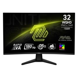 MAG 32CQ6F Monitor Curvo Gaming 32'' WQHD (2560x1440) Frequenza 180 HzTempo di Risposta 05 ms HDR 400
