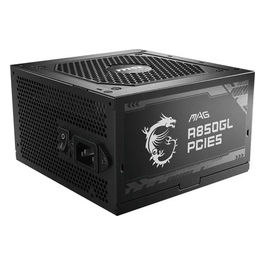 MAG A850GL PCIE5 Alimentatore, 850W 80 Plus Gold, completamente modulare, ATX 3.0, Supporta GPU PCIe 5.0, Ventola FDB 120mm, LLC Full-Bridge, cavi neri piatti - Garanzia 7 anni