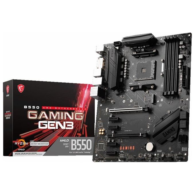 MSI MB AMD B550 Gaming GEN3 AM4 4DDR4 6 Sata 3 1 M PCIE/SATA