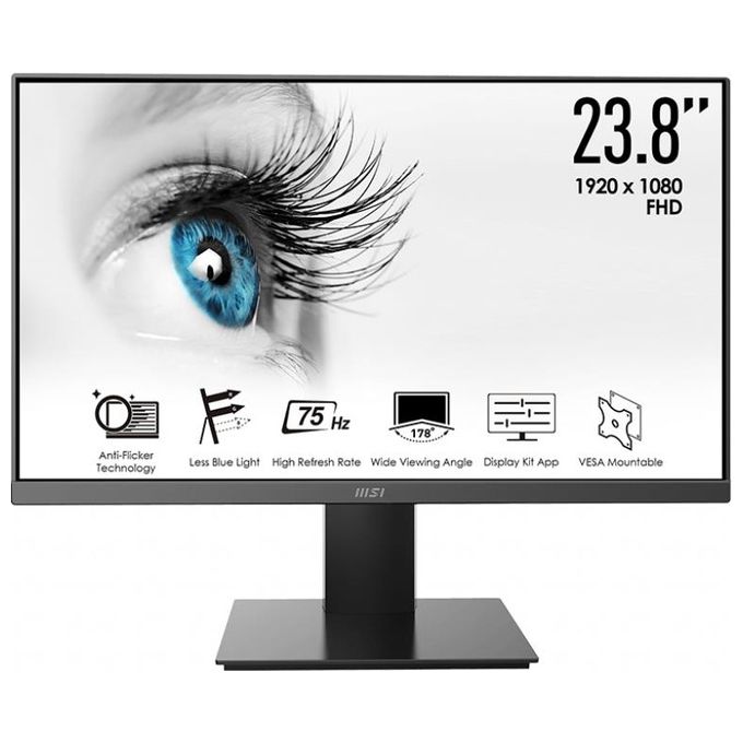 MSI Monitor Flat 23.8'' PRO MP241X 1920 x 1080 (HD 1080) Tempo di risposta 7 ms