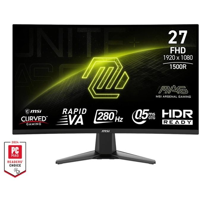 Image of MSI Monitor 9S6-3CE01M-014 MAG Serie 276CXF Curved nero con Display Full HD 27 pollici