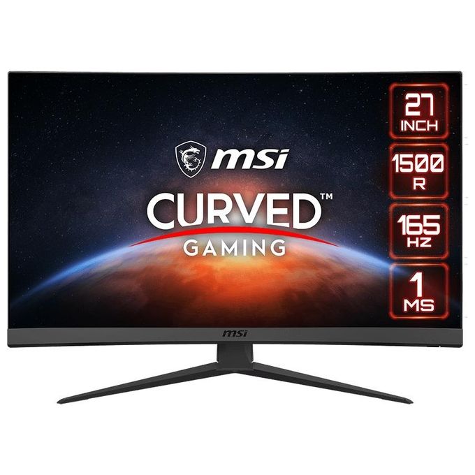 MSI Monitor Curvo Gaming 27'' Optix G27c6 1920 x 1080 Pixel Full HD Tempo Risposta 1 ms Frequenza di aggiornamento 165 (Hz)