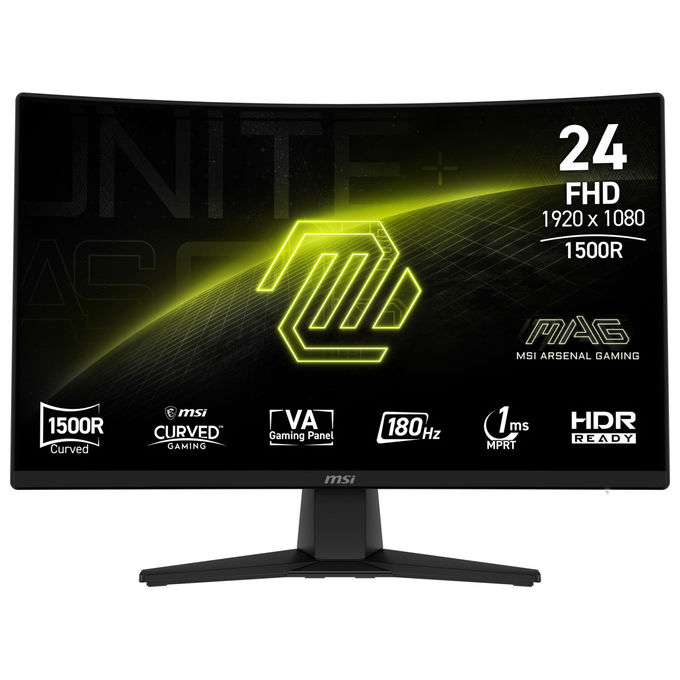MSI Mag 242C Monitor PC 23,6" Full HD VA 180 Hz (Nero)
