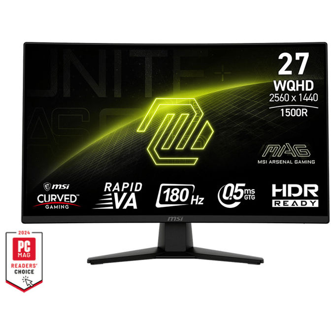 MSI Mag 274CQF Monitor PC 27" Quad HD VA 180 Hz (Nero)