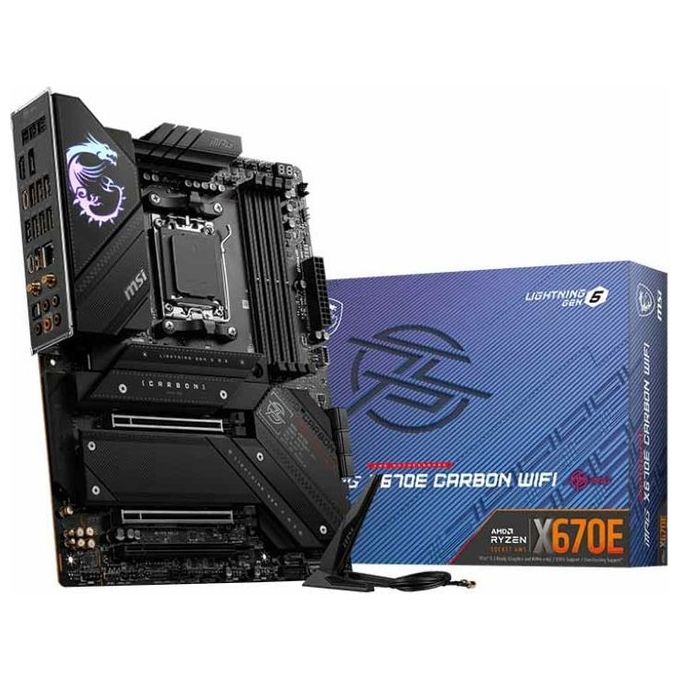 Image of MSI MPG X670E CARBON WIFI Scheda Madre AMD X670 Presa di Corrente AM5 ATX