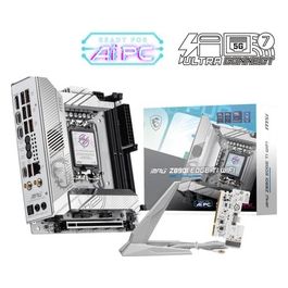 MPG Z890I EDGE TI WIFI Scheda Madre Mini-ITX supporta i processori Intel Core Ultra (Serie 2) LGA 1851 VRM 110A SPS Memory Boost DDR5 (8600 MT/s OC) PCIe 5.0 x16 M.2 Gen5 Wi-Fi 7 5G LAN