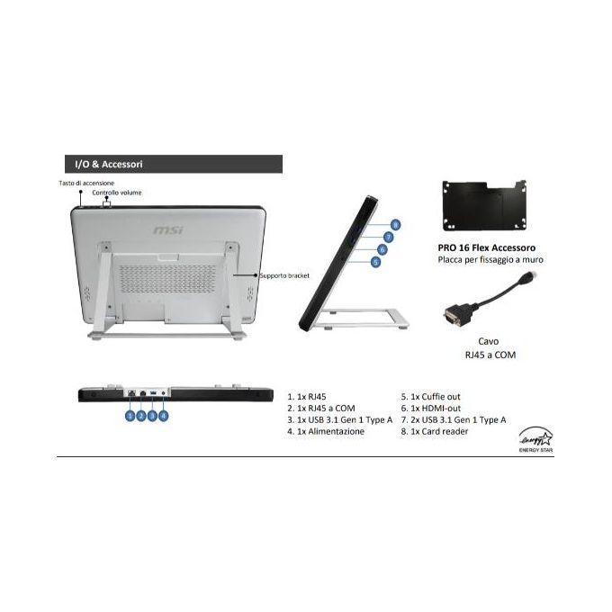 MSI MS-A625 Intel Celeron N4000 4Gb Hd 128Gb Ssd 15.6'' Windows 11 Pro