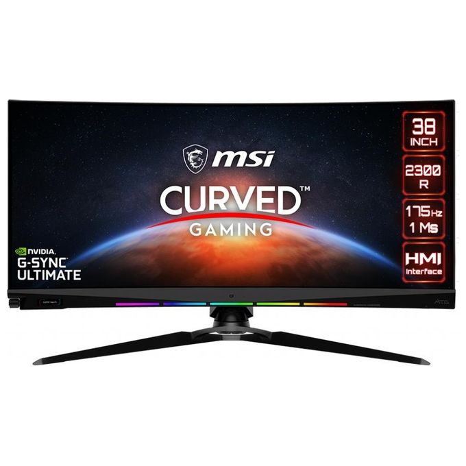 MSI Monitor Gaming 37.5'' Optix MEG381CQR PLUS  3840x1600 Pixel UltraWide Quad HD+ LCD Tempo di risposta 1 ms Frequenza di aggiornamento 175 (Hz)