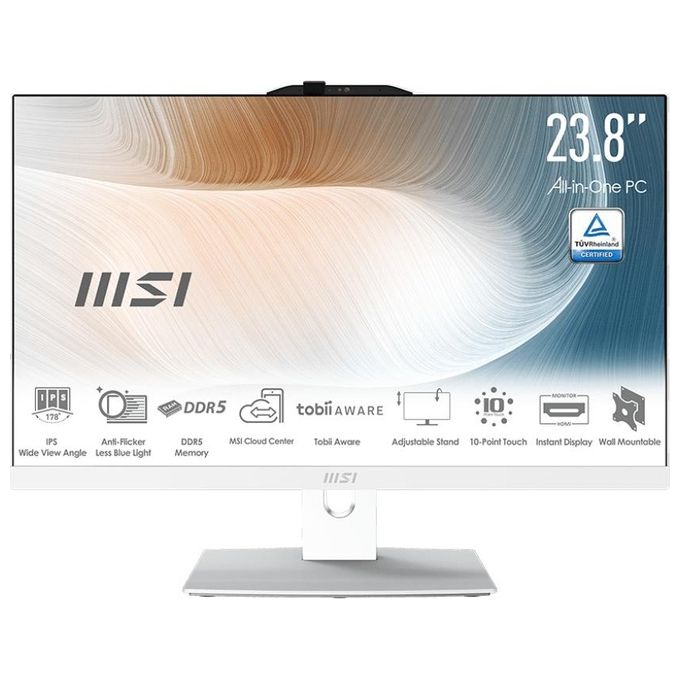 Image of MSI Pc ALL In ONE MODERN AM242TP 1M-1248IT 238'' Processore Intel Core 7 16GB Ram 512GB SSD Windows 11 Pro