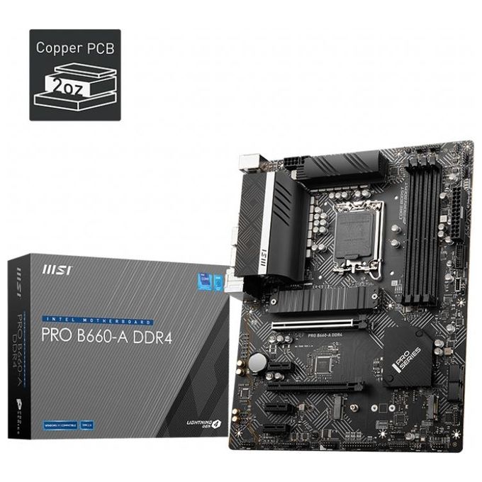 MSI PRO B660-A DDR4 Scheda Madre Intel B660 LGA 1700 ATX