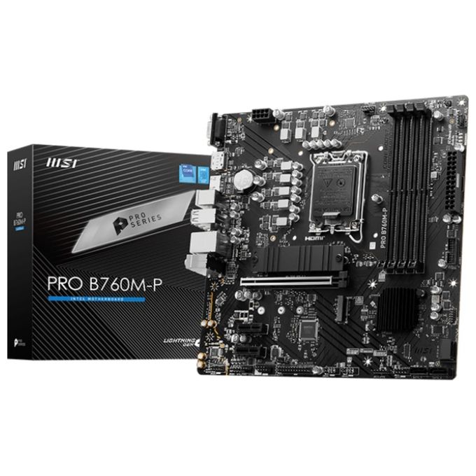 MSI PRO B760M-P Scheda Madre Intel B760 LGA 1700 micro ATX