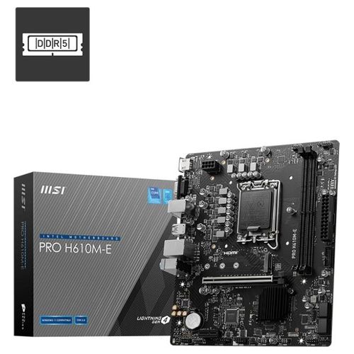 MSI PRO H610M-E Scheda Madre Intel H610 LGA 1700 micro ATX