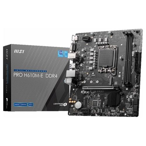 MSI PRO H610M-E DDR4 Scheda Madre Intel H610 LGA 1700 micro ATX