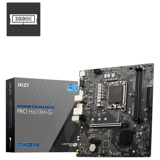 MSI PRO H610M-G DDR4 Intel H610 LGA 1700 micro ATX