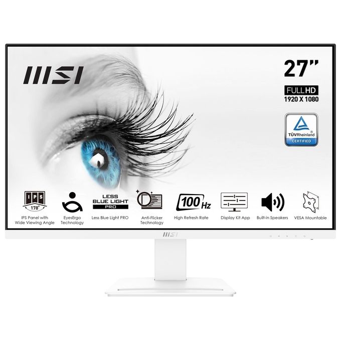 Image of MSI PRO MP273AW Monitor 27'' Led Ips 16:9 Full Hd Inclinabile Bianco