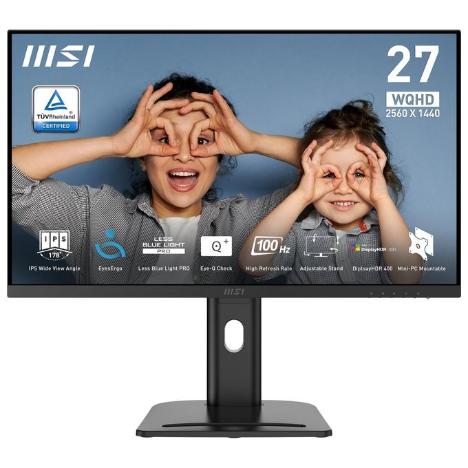 Image of MSI PRO MP273QP E2 Monitor da ufficio WQHD da 27'' pannello IPS 2560 x 1440